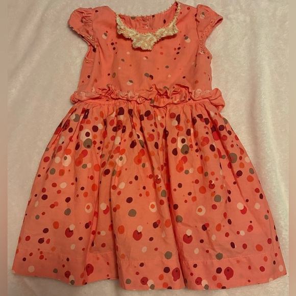 Charming Polka Dot Kids Dress Size 1 - Picture 1 of 8